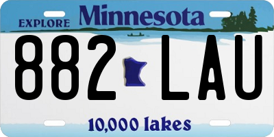 MN license plate 882LAU