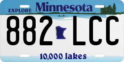 MN license plate 882LCC