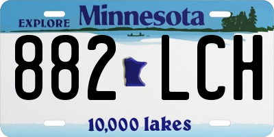 MN license plate 882LCH