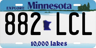 MN license plate 882LCL