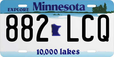 MN license plate 882LCQ
