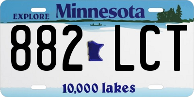 MN license plate 882LCT