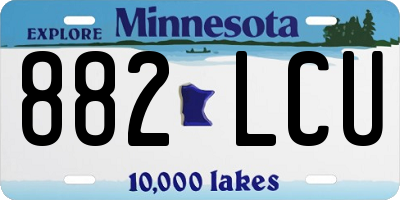 MN license plate 882LCU
