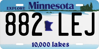 MN license plate 882LEJ