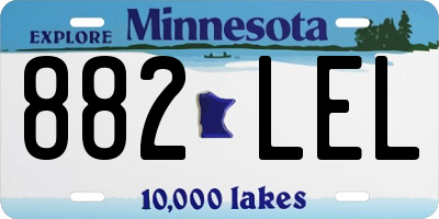 MN license plate 882LEL