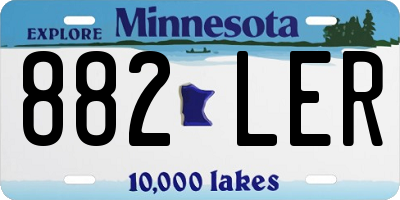 MN license plate 882LER
