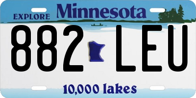 MN license plate 882LEU