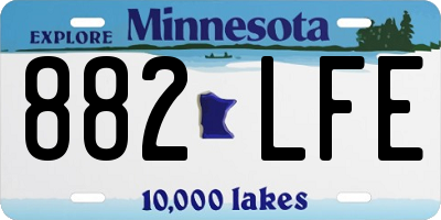 MN license plate 882LFE