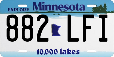 MN license plate 882LFI