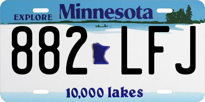 MN license plate 882LFJ