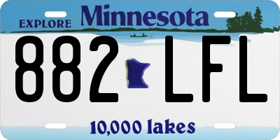 MN license plate 882LFL