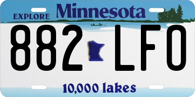 MN license plate 882LFO