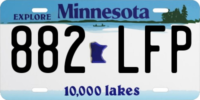 MN license plate 882LFP
