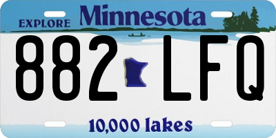 MN license plate 882LFQ