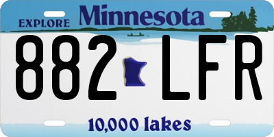 MN license plate 882LFR