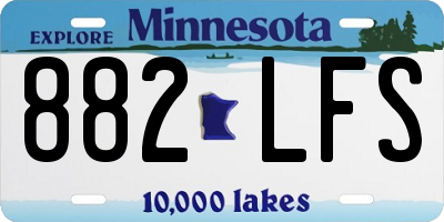 MN license plate 882LFS