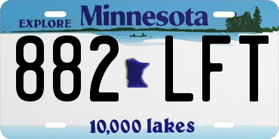 MN license plate 882LFT