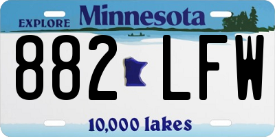 MN license plate 882LFW