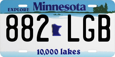 MN license plate 882LGB