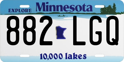 MN license plate 882LGQ