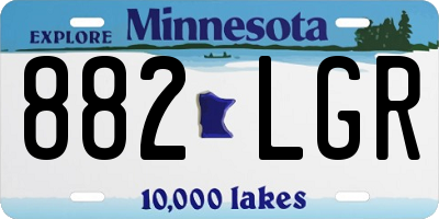 MN license plate 882LGR