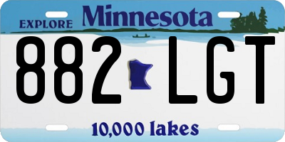 MN license plate 882LGT