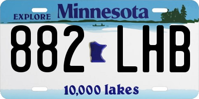 MN license plate 882LHB