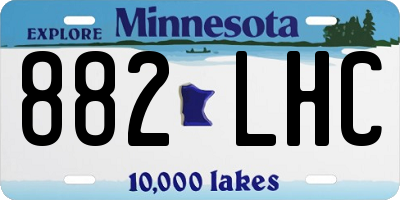 MN license plate 882LHC