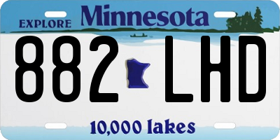 MN license plate 882LHD