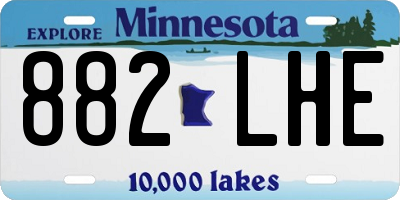MN license plate 882LHE