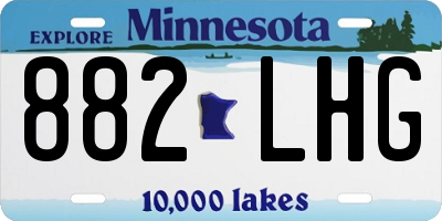 MN license plate 882LHG