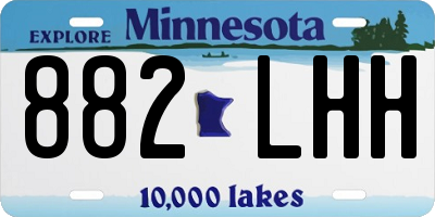 MN license plate 882LHH