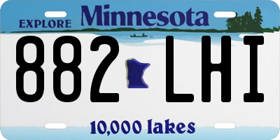 MN license plate 882LHI