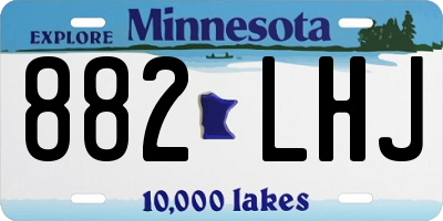 MN license plate 882LHJ