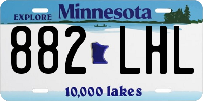 MN license plate 882LHL