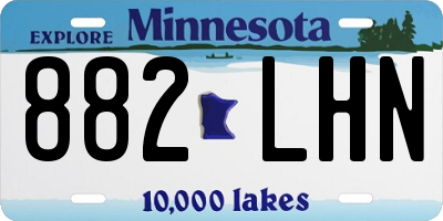 MN license plate 882LHN