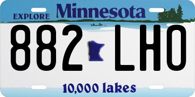MN license plate 882LHO