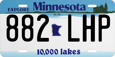 MN license plate 882LHP