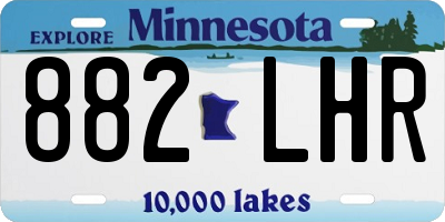 MN license plate 882LHR
