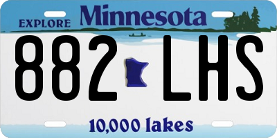 MN license plate 882LHS