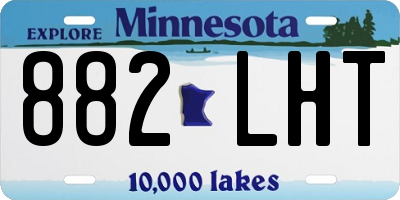 MN license plate 882LHT