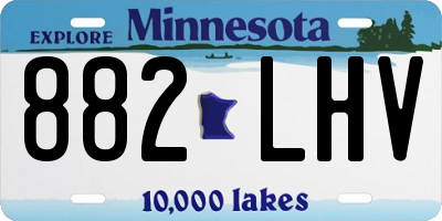 MN license plate 882LHV