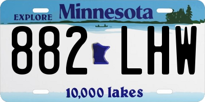 MN license plate 882LHW