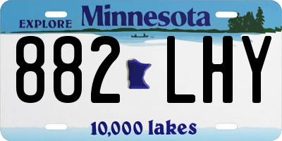 MN license plate 882LHY
