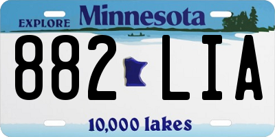 MN license plate 882LIA