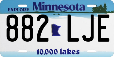MN license plate 882LJE