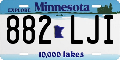 MN license plate 882LJI