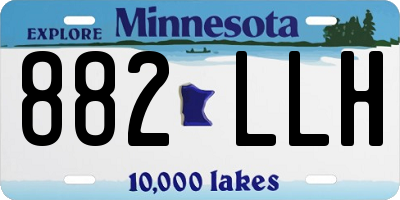MN license plate 882LLH