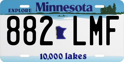 MN license plate 882LMF