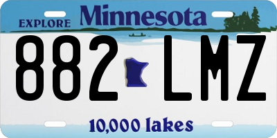 MN license plate 882LMZ
